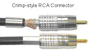 Crimp style RCA connector